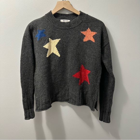 Madewell Gray Starry Night Pullover Sweater - Picture 4 of 10